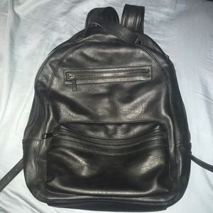 Black leather ALDO backpack